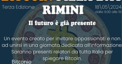 Bitcoin Pizza Day Rimini 2024